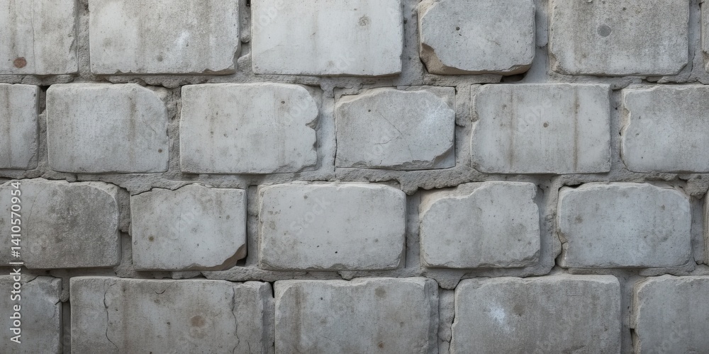 Fototapeta premium Grey Concrete Block Wall Texture