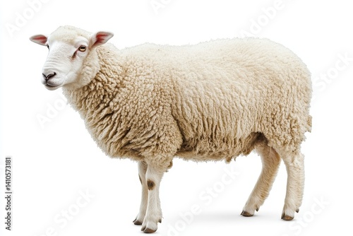 sheep isolated on white
