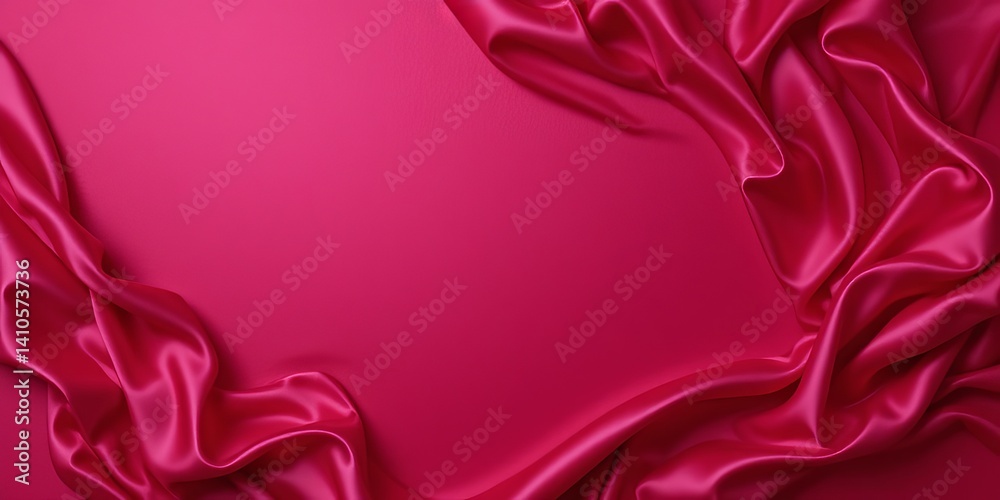 Obraz premium Crimson Silk Drape