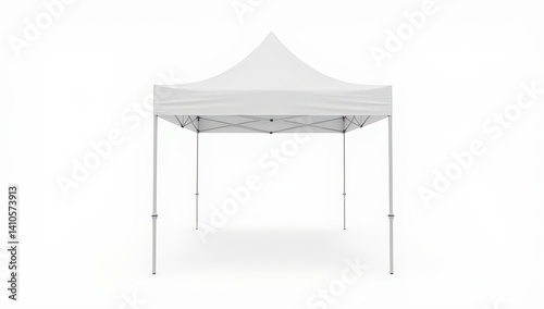 Obraz na płótnie White Pop-Up Canopy Tent for Events and Outdoor Activities w salonie