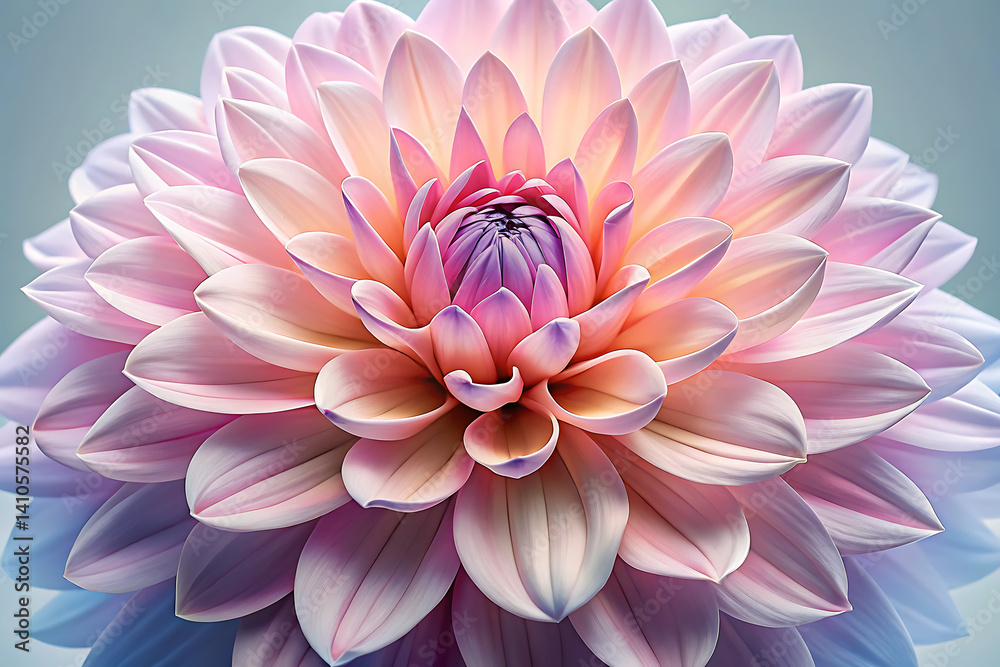 Fototapeta premium Pastel Dahlia Close-up