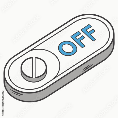 vector illustration of Toggle Button
