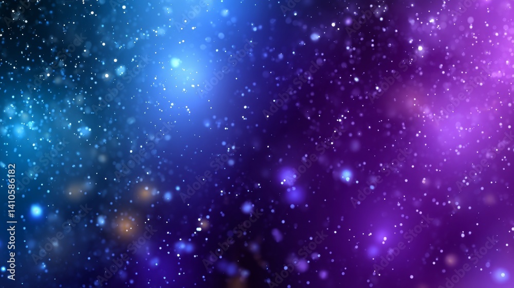 Fototapeta premium A colorful starry night sky outer space background is set against a deep space high definition star field with a starry texture