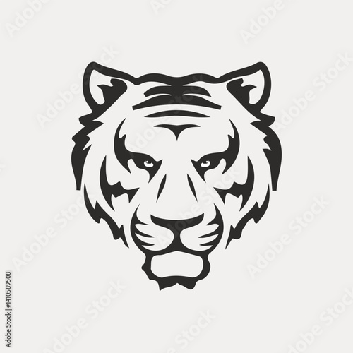 tiger head vector illustration mascot logo vector