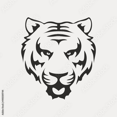 tiger head vector illustration mascot logo vector