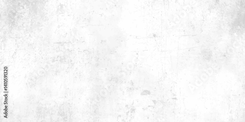 Old wall texture pattern of scratches chips scuffs vintage worn surface dust grain texture white and grey background white grunge concrete wall texture background.