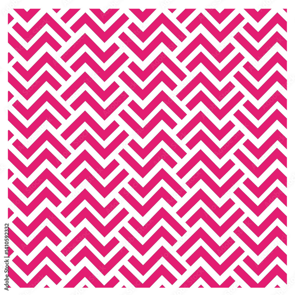 seamless chevron pattern, seamless geometric pattern with triangles, geometric chevron tile, repeating pink and white chevron, interlocking zigzag design