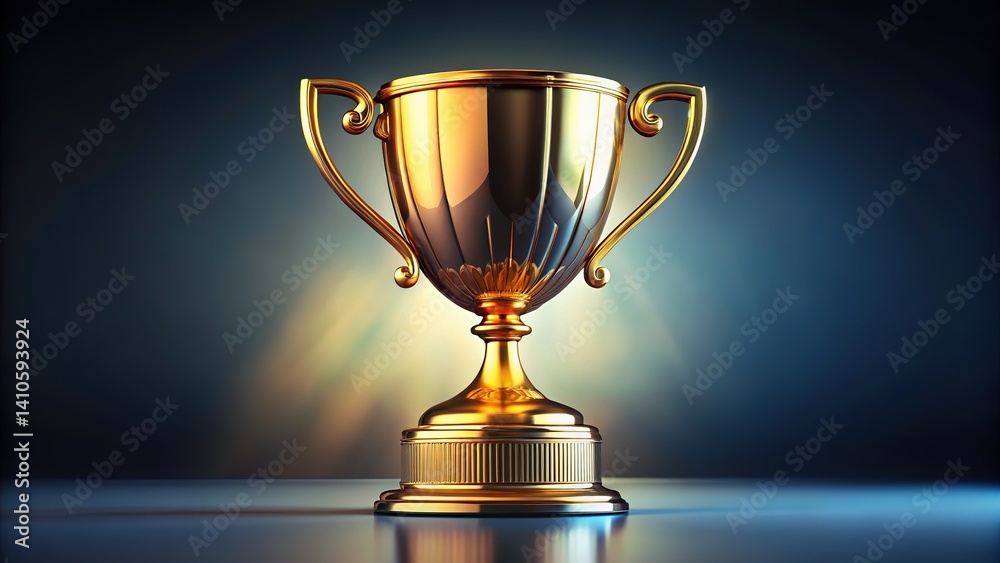 Golden Trophy Winner - AI Generated Image