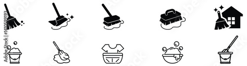 Cleaning services icons.eps