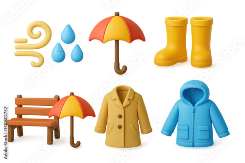 Obraz na płótnie 3D icon set of beach picnic: lemonade, sandwich, sun hat, blanket, watermelon, book, fruit bowl, napkins. 3d icon. icons set of 3d style in a modern design. Isolated w salonie