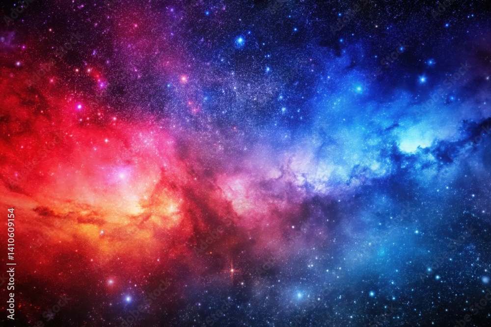 Fototapeta premium Colorful Outer Space Galaxy Nebula Background with Stars