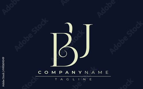 BU abstract Logo. Elegantly Designed Minimalist Monogram Logo with Stylish Lettering. Sophisticated and sleek minimalist monogram showcasing unique lettering design.