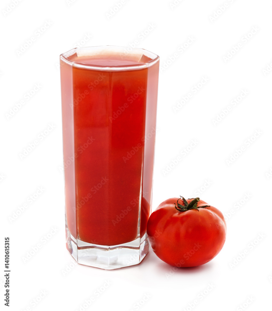 Glass of tomato juice. Glass of tomato juice.