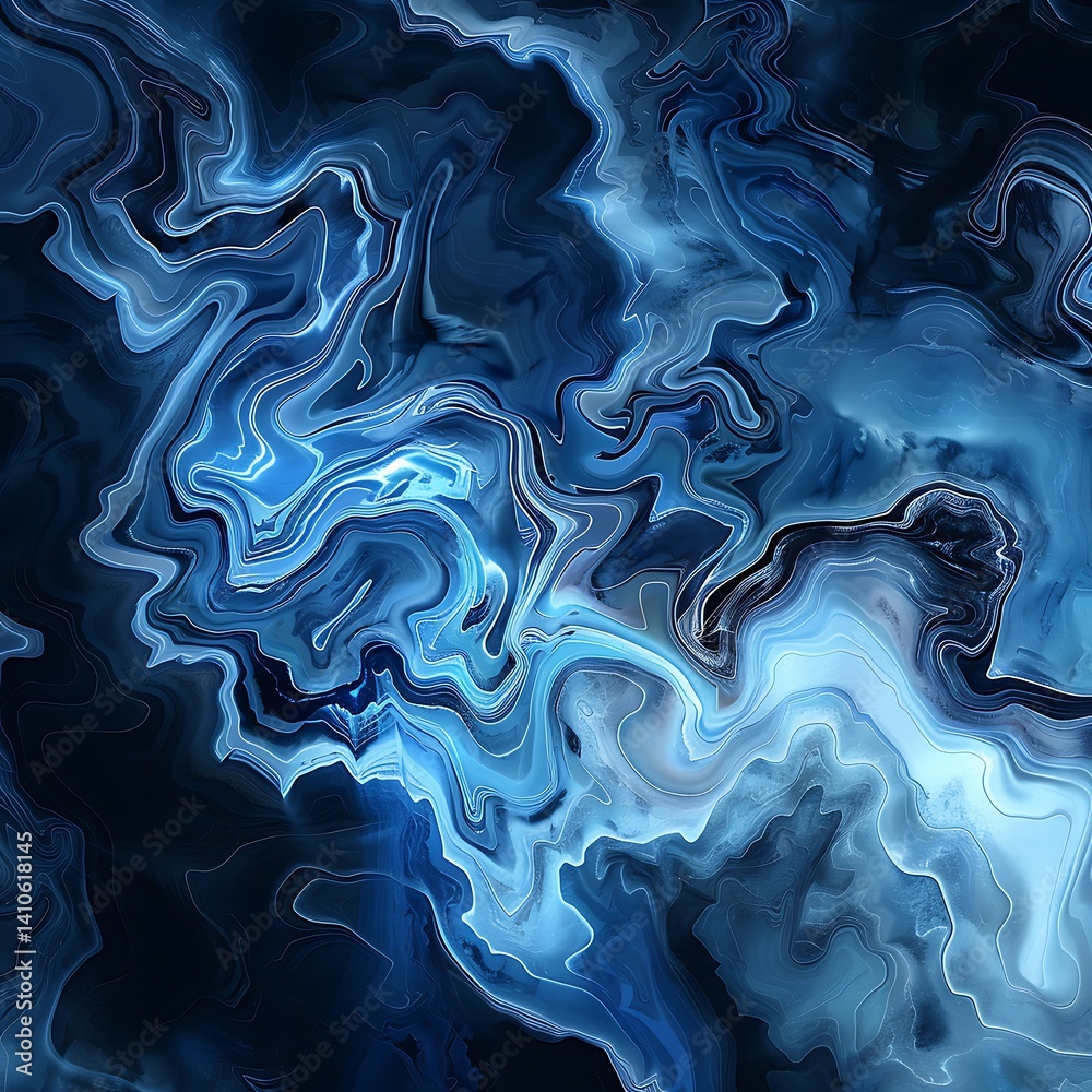 Obraz premium Colorful Abstract Waves: Fluid Gradient Patterns in Blue, Purple, and Orange Hues