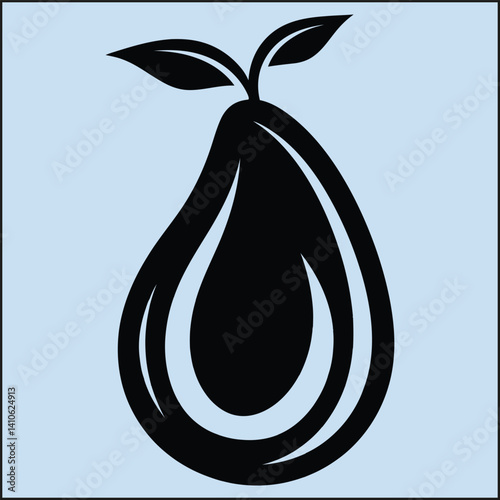 Avocado Silhouette, Green Superfood
