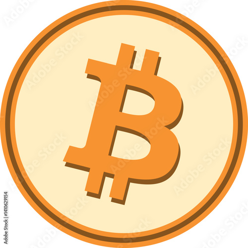 bitcoin-btc cryptocurrency illustrations on abstract background. 3d illustrations.