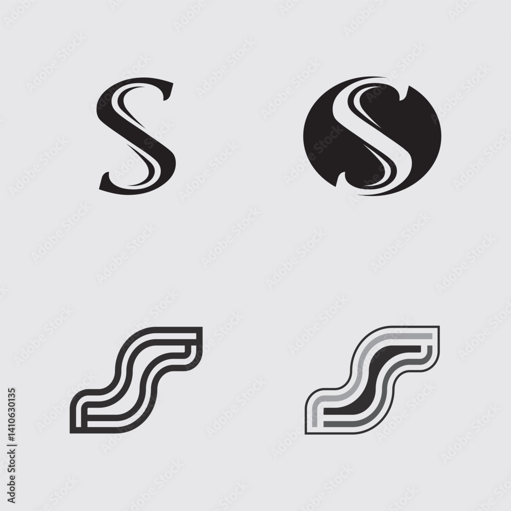 S logo design and S icon stock image graphic icon identity S logo design and S icon stock image graphic icon identity