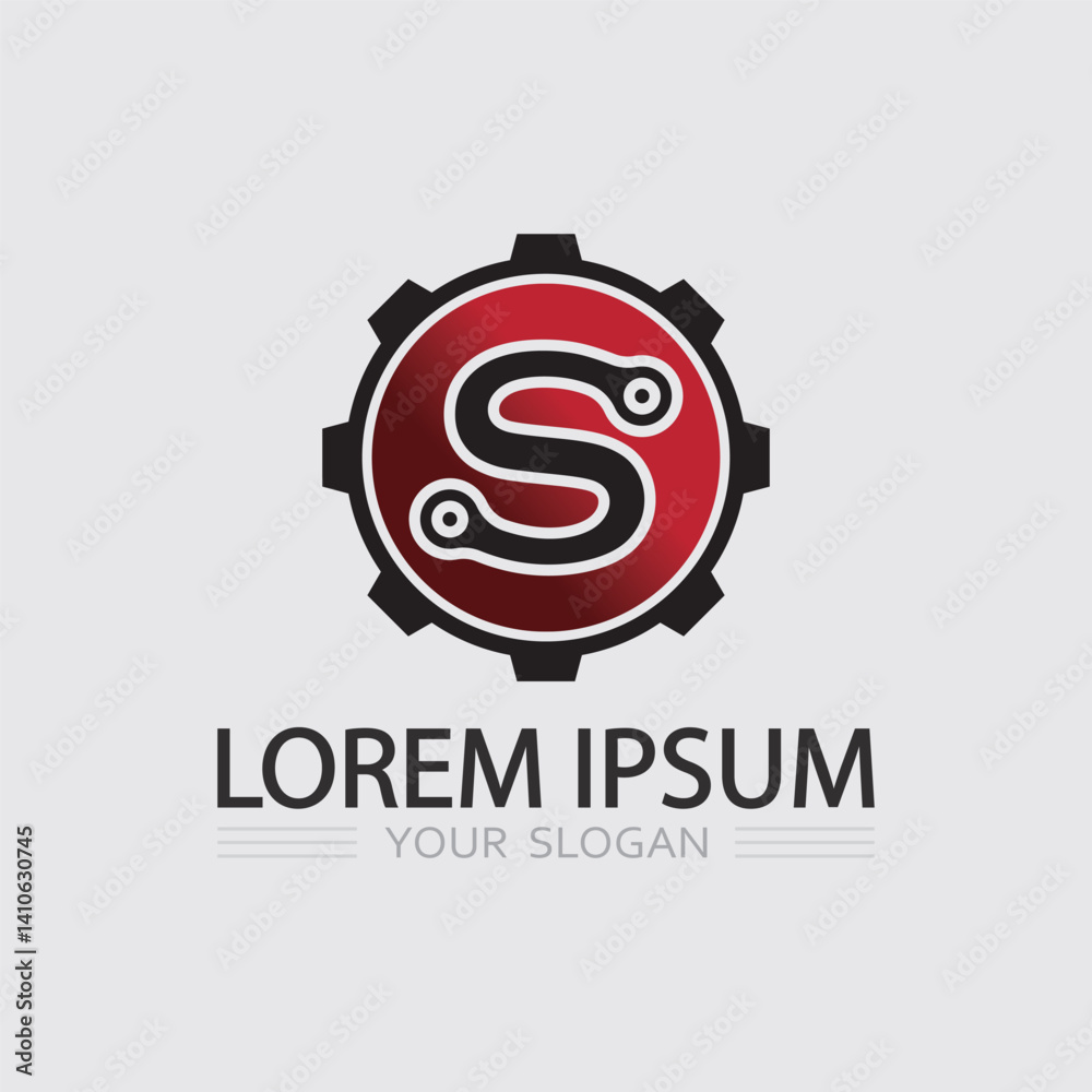 Obraz premium S logo design and S icon stock image graphic icon identity