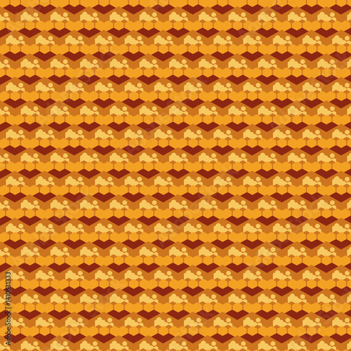 Desert Hexagons Patterns design