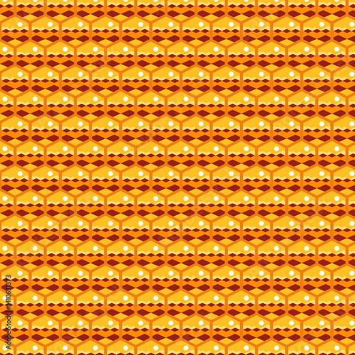 Desert Hexagons Patterns design