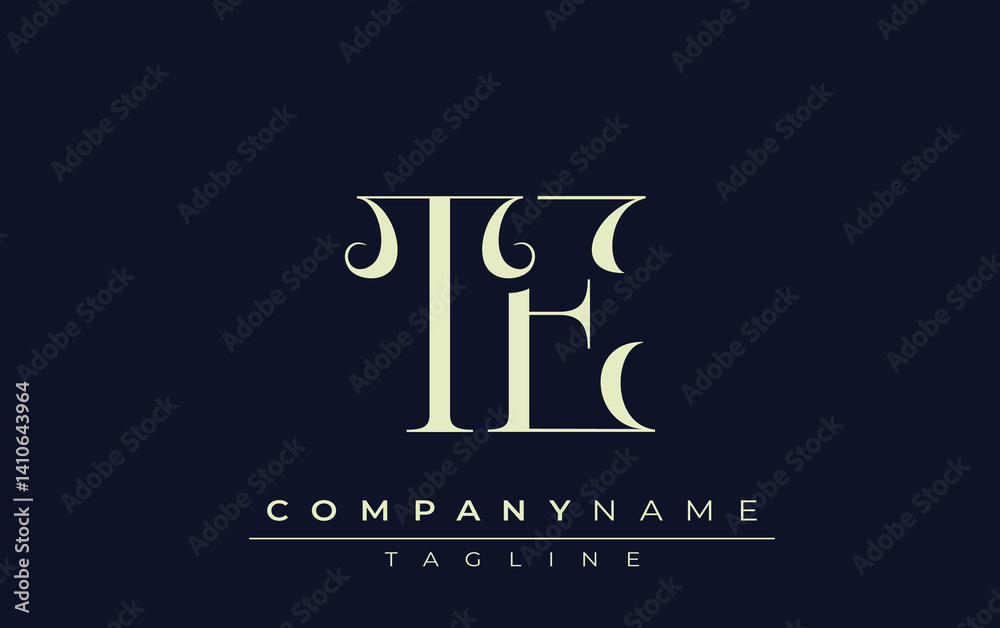 TE abstract Logo. Elegantly Designed Minimalist Monogram Logo with Stylish Lettering. Sophisticated and sleek minimalist monogram showcasing unique lettering design. TE abstract Logo. Elegantly Designed Minimalist Monogram Logo with Stylish Lettering. Sophisticated and sleek minimalist monogram showcasing unique lettering design.