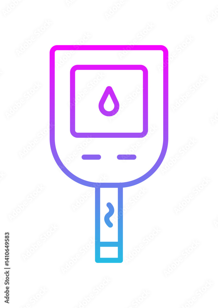 Diabetes Test Icon Diabetes Test Icon