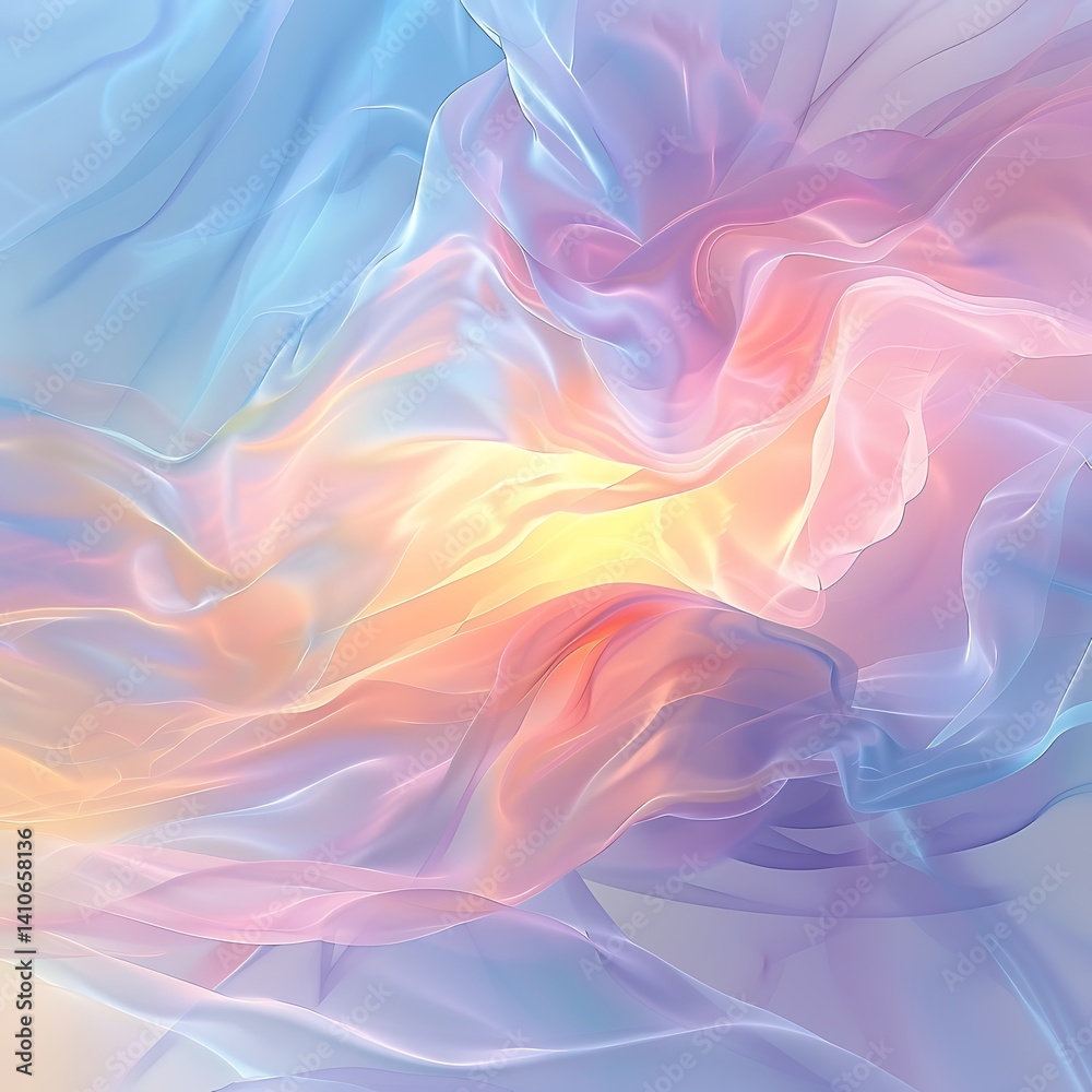 Fototapeta premium Elegant Abstract Fluid Designs in Soft Hues and Bold Gradients: A Modern Visual Collection