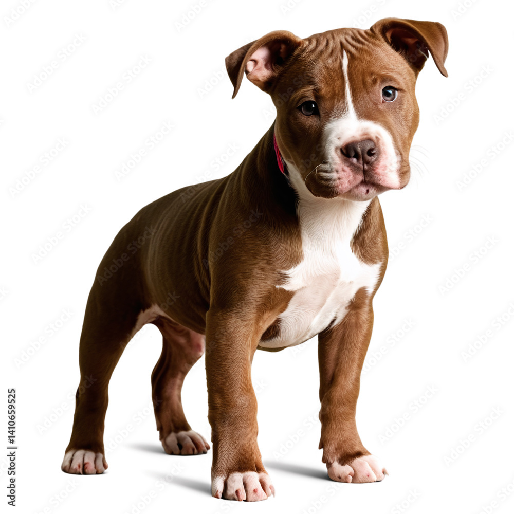 pit bull puppy isolated on transparent background pit bull puppy isolated on transparent background