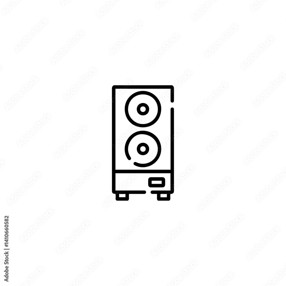 Gaming pc setup icon flat vector design Gaming pc setup icon flat vector design