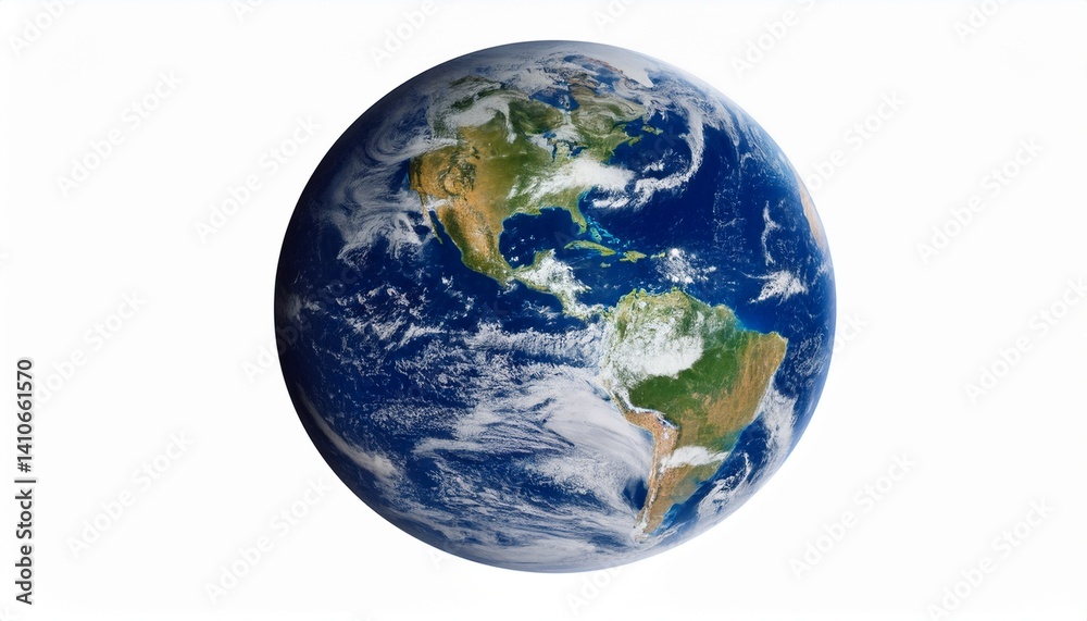 Fototapeta premium Moon earth planet isolated on white background