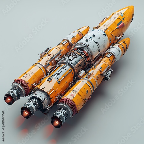 Advanced booster rocket system detailed design high resolution picture