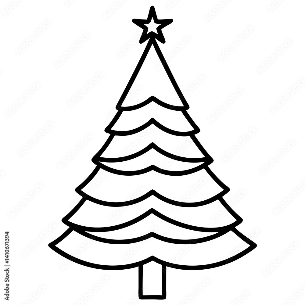 Fototapeta premium vector christmas tree