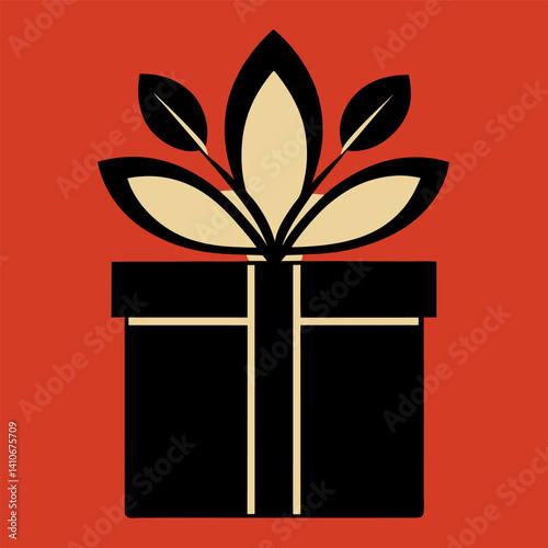colorful vector illustration of a gift box tied with a ribbon, perfect for holiday, celebration, or event-themed designs.