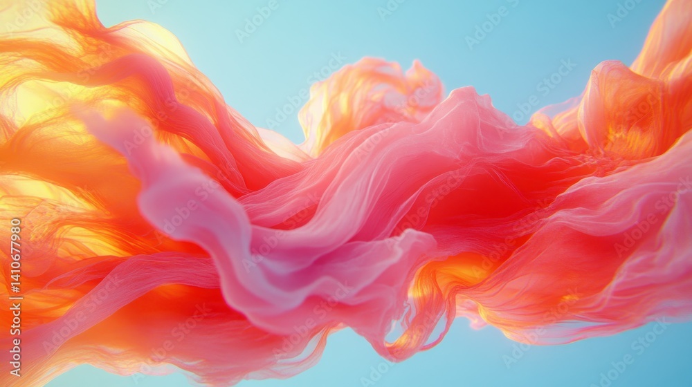 Fototapeta premium Abstract Flowing Fabric