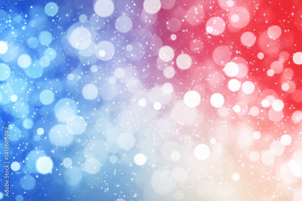 Obraz premium blurred background of sparkling Bengal fire sparklers with bokeh lights on American theme, for veteran's day. May day, Labor day and memorial day and 4th july