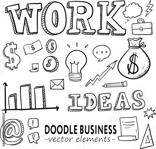 Doogle Art Vector Illustrations, Business Doodle Arts, Social Doodle Arts, Digital Linearts, Lineart Illustration, Lineart Icons, 