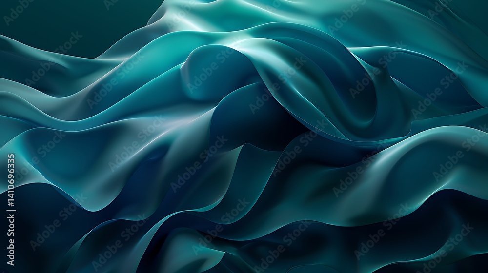 Obraz premium Elegant Abstract Fluid Designs in Soft Hues and Bold Gradients: A Modern Visual Collection