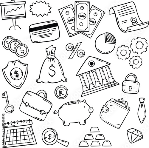 Doogle Art Vector Illustrations, Business Doodle Arts, Social Doodle Arts, Digital Linearts, Lineart Illustration, Lineart Icons, 