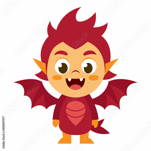 A monster boy with dragon wings