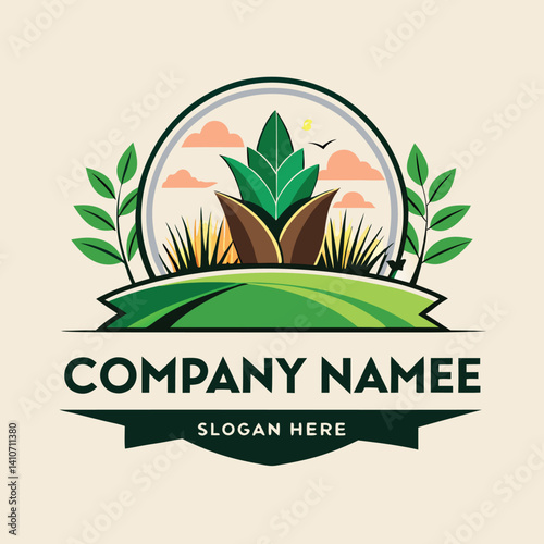 Eco-Friendly Farm Company Logo