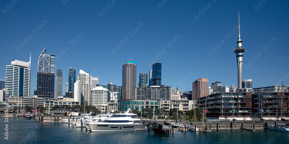 Obraz premium Auckland City Skyline 2025