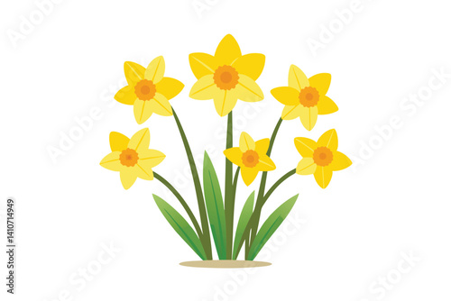 yellow daffodils in a vase