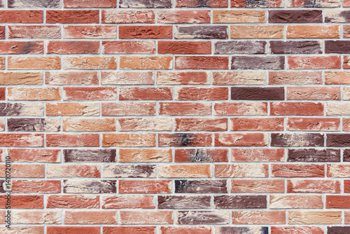 Decorative clinker tiles red brick.