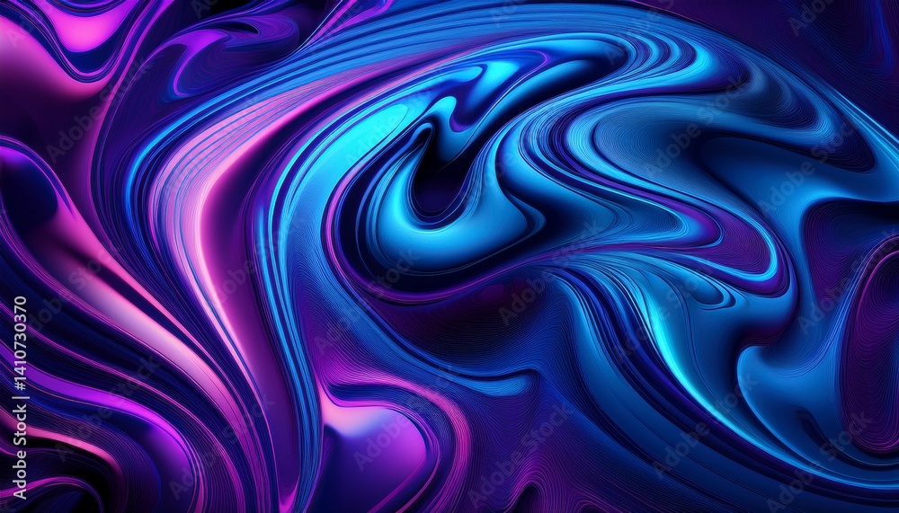 Fototapeta premium Liquid color background design Fluid purple blue gradient shapes