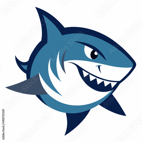 High-quality shark head vector illustration for animal-themed graphic design projects.