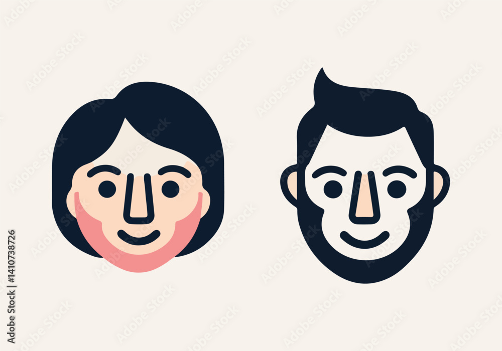 Obraz premium Global Day of Parents Solid Color Vector - Family Bonding and Love, Simple and Heartfelt Illustration for Celebrating Parenting, Family Moments, and Unconditional Love. Perfect for Stock Designs.