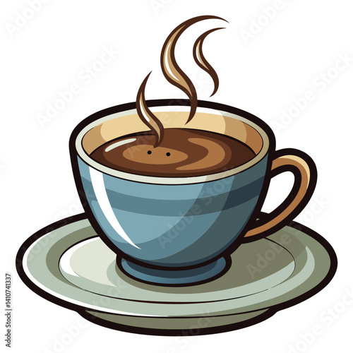 Hot Coffee in a Cup