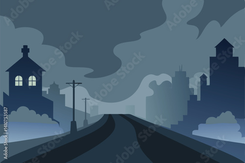 vector illustration of a city