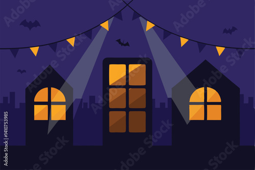 house in the night