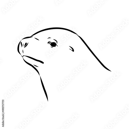 navy seal, vector sketch